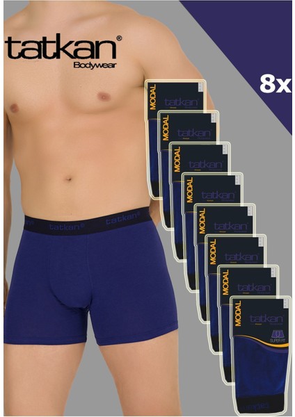 Tatkan 8'li Erkek Penye Modal Boxershort