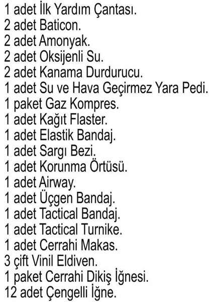 Single Sword Ilk Yardım Seti - Çantalı fırsatları