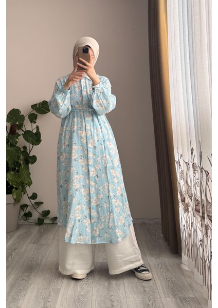 Cool Müslin Takım- Mavi Desen fırsatları