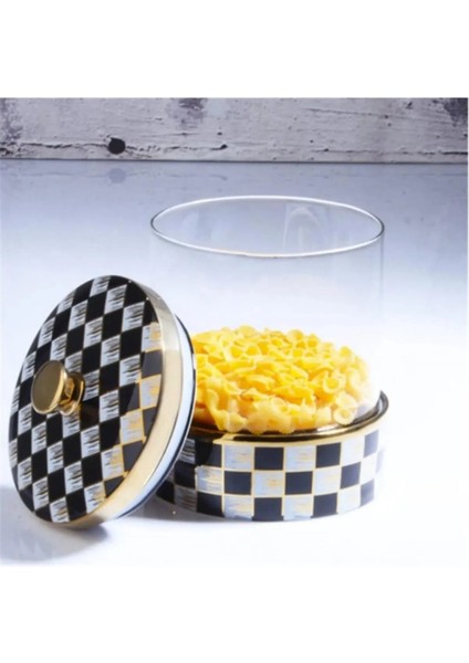 Dama Desenli Baharat Kavanozu 20X14,5CM