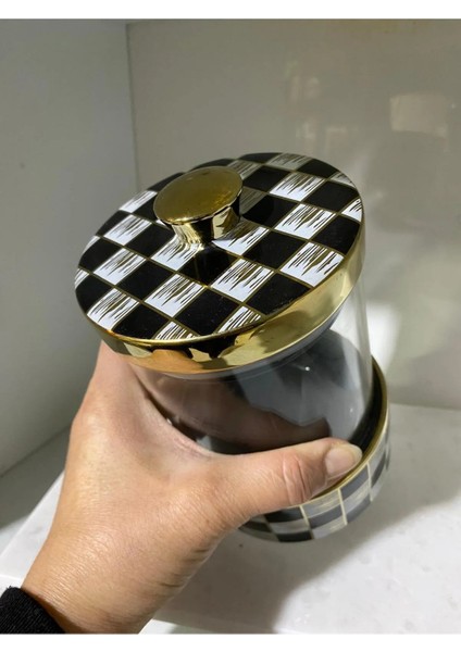 Dama Desenli Baharat Kavanozu 20X14,5CM fırsatları