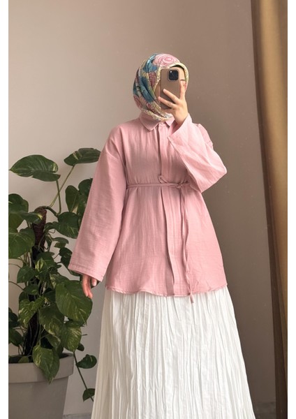 Classic Müslin Gömlek-Pudra modelleri