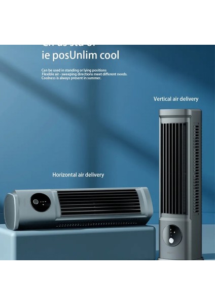 HP-F21 USB Şarjlı Sessiz Kule Tipi Masaüstü Mini Fan 3 Kademe Ofis Tipi Soğutucu Kule Fanı indirimleri