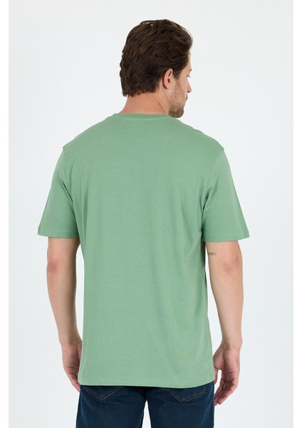 Erkek %100 Pamuk Cep Detaylı Baskılı Tişört – Bisiklet Yaka, Yazlık Model Erkek T-Shirt 0105 indirimleri