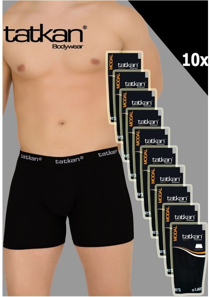 Tatkan 10'lu Erkek Penye Modal Boxershort