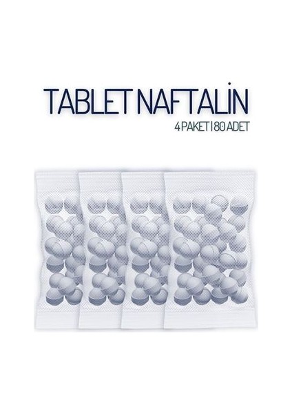 Tablet Naftalin Güve Topu Naftalin 80 Adet