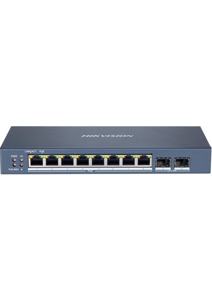 <![cdata[hıkvısıon 8port 120W Full Poe DS-3E1510P-SI Gıgabıt 2x Sfp Yönetilemez Switch]]>
