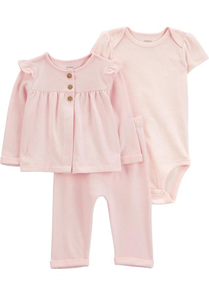 Carter's Layette Kız Bebek Hırkalı Set 3'lü Paket