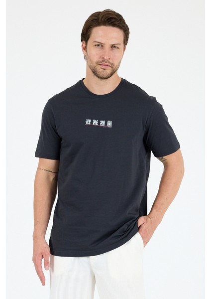 Erkek %100 Pamuk Bisiklet Yaka Kısa Kollu Baskılı T-Shirt Rahat ve Şık Günlük Tişört 0106 fiyatları