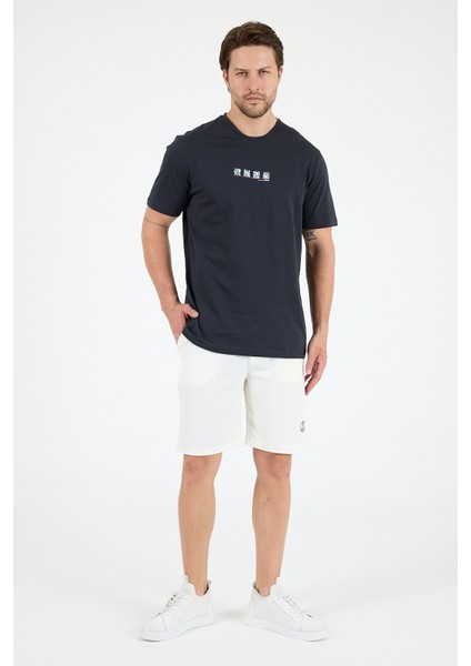 Erkek %100 Pamuk Bisiklet Yaka Kısa Kollu Baskılı T-Shirt Rahat ve Şık Günlük Tişört 0106 modelleri