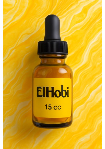 Alkol Bazlı Mürekkep Boya 15 cc -Sarı Ebru Pigment