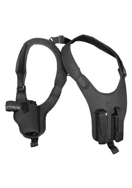 Single Sword Tactical Koltuk Altı Tabanca Kılıfı Çift Taraflı Siyah Siyah