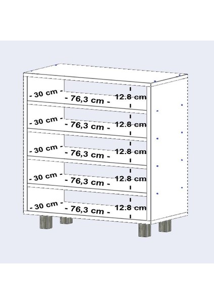 Kenzlife Ayakkabılık Galoş5 Cvzbyz 83*080*32 Kapaklı 5 Raflı 20 Çift Ayakkabı Kapasitesi modelleri