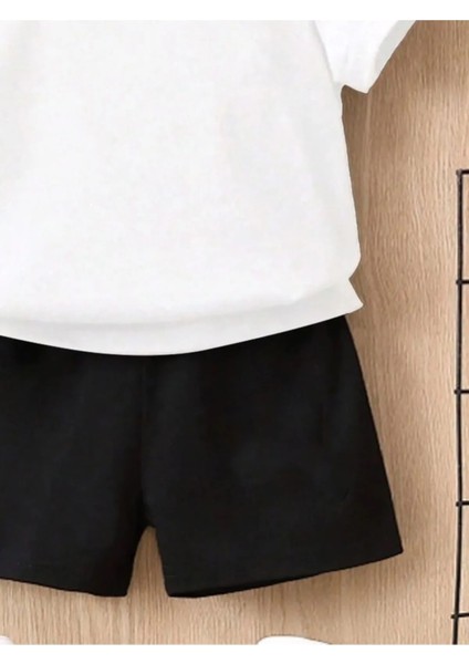 Kıng Basklı Şort/t-Shirt Alt-Üst Yazlık Çocuk Takım