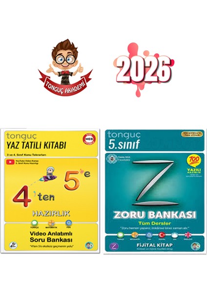 4 Ten 5 E Hazırlık Kitabı+ 5. Sınıf Zoru Bankası