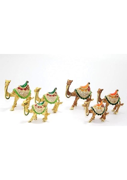 Swaroski Taşlı 3'lü Deve Figürü ALK1876