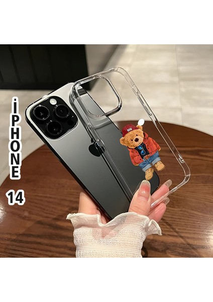 Iphone 14 Sevimli Ayıcık Baskılı Telefon Kılıfı fiyatları