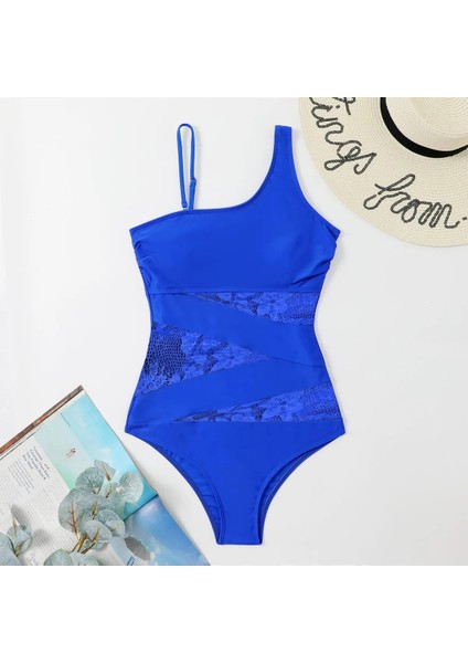 Beyaz Tül Detaylı Kadın Tek Omuz Bodysuit Toparlayıcı Mayo fiyatları