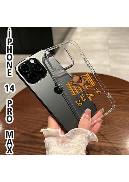 Iphone 14 Pro Max Bear Baskılı Telefon Kılıfı