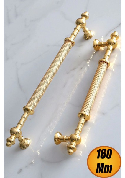 Ladin Altın Gold Metal Kulp 160 Mm-16 cm Mobilya Mutfak Çekmece Dolabı Dolap Kapak Kulpları Kulbu.