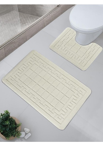 Banyo Paspası Silver Maldiv U Tip 2’li Set fiyatları