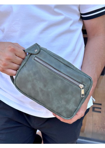 Hakiki Deri Erkek El Çantası | El Taşımalı, Fermuarlı, Kart ve Telefon Için Uygun fırsatları