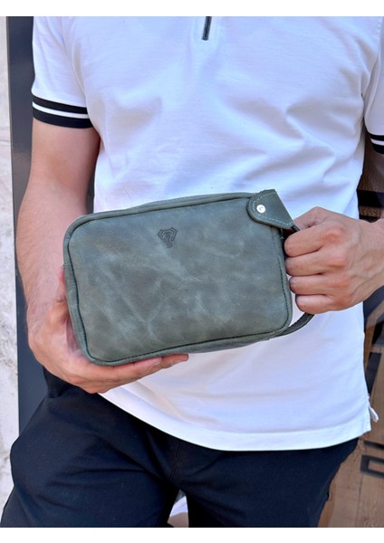 Hakiki Deri Erkek El Çantası | El Taşımalı, Fermuarlı, Kart ve Telefon Için Uygun indirimleri