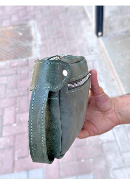 Hakiki Deri Erkek El Çantası | El Taşımalı, Fermuarlı, Kart ve Telefon Için Uygun