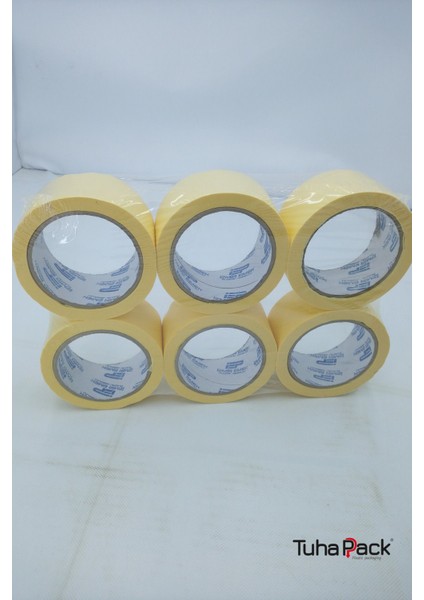 Maskeleme Bandı 48MM x 30M Krem (6 Adet) (Kağıt Bant) - Oto Boya, Fırın ve Dekorasyon Bandı fiyatları