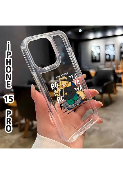 Iphone 15 Pro Sevimli Kedicik Baskılı Telefon Kılıfı