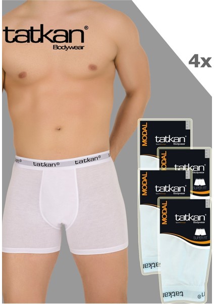 Tatkan 4'lü Erkek Penye Modal Boxershort