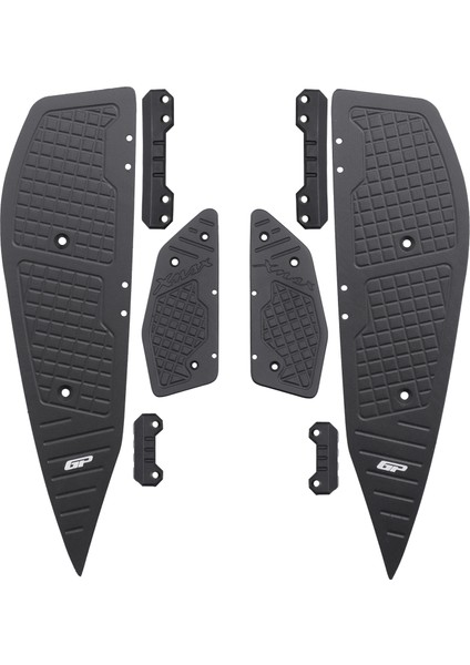 Yamaha Xmax 250-400 2018-2022 Uyumlu Basamak Alüminyum Siyah
