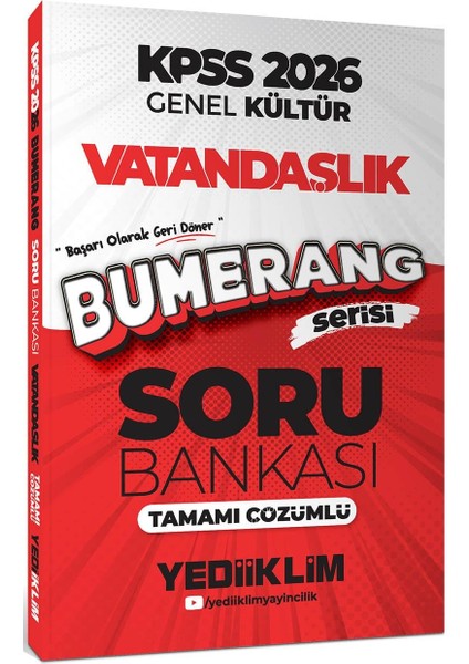2026 Kpss Genel Kültür Bumerang Vatandaşlık Tamamı Çözümlü Soru Bankası
