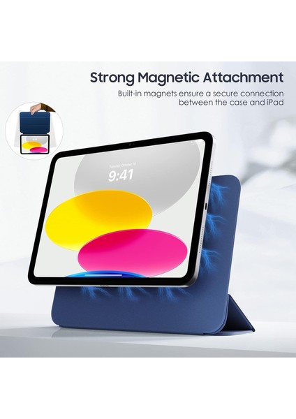 Ipad Air 4. 5. 6. Nesil 10.9 Inç 2020 2022 2024 2025 Magic Klavyeli Slim Kılıf Mıknatıslı Kilit Tutuculu Akıllı Kapak