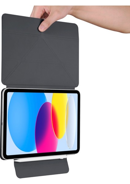 Ipad Air 4. 5. 6. Nesil 10.9 Inç 2020 2022 2024 2025 Magic Klavyeli Slim Kılıf Mıknatıslı Kilit Tutuculu Akıllı Kapak