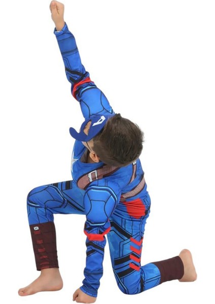 Kaptan Amerika Kaslı Çocuk Kostümü modelleri