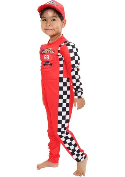 Formula 1 - Yarışçı Kaslı Çocuk Kostümü fiyatları