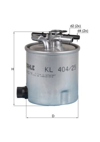 Mahle KL40425 -Knecht-Behr KL40425 Yakıt Filtresi Logan Logan Mcv Sandero 1.5dcı K9K 7701066680