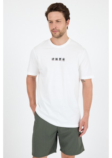 Erkek %100 Pamuk Bisiklet Yaka Kısa Kollu Baskılı T-Shirt Rahat ve Şık Günlük Tişört 0106 fiyatları