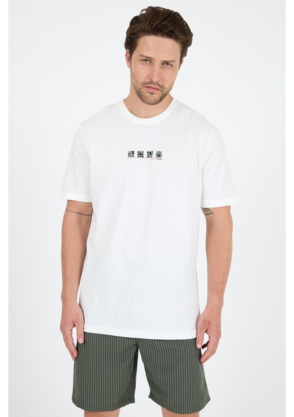 Erkek %100 Pamuk Bisiklet Yaka Kısa Kollu Baskılı T-Shirt Rahat ve Şık Günlük Tişört 0106 modelleri