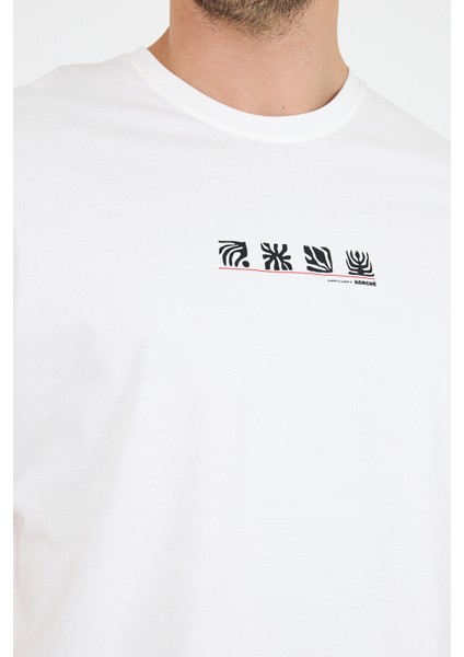 Erkek %100 Pamuk Bisiklet Yaka Kısa Kollu Baskılı T-Shirt Rahat ve Şık Günlük Tişört 0106 fırsatları