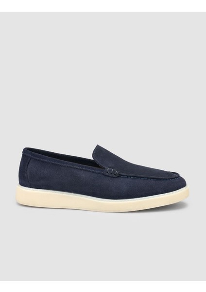 Süet Lacivert Erkek Loafer Ayakkabı