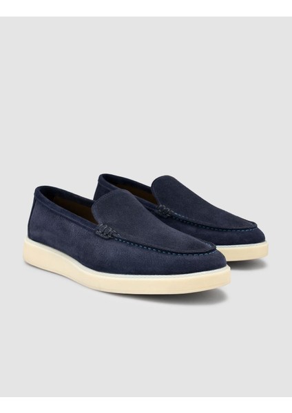 Süet Lacivert Erkek Loafer Ayakkabı fiyatları