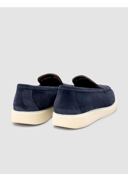 Süet Lacivert Erkek Loafer Ayakkabı modelleri