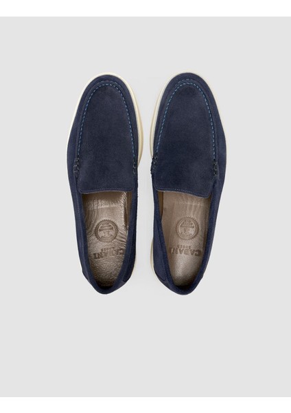Süet Lacivert Erkek Loafer Ayakkabı fırsatları