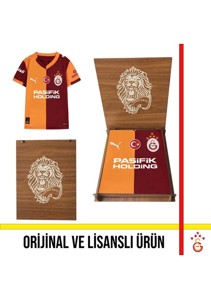 Lisanslı 2025/2026 Sezon Parçalı Iç Saha Forma Hediye Aslan Ahşap Kutulu