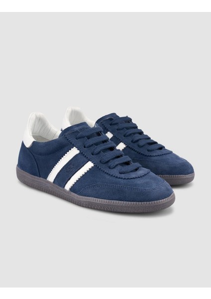 %100 Hakiki Deri Lacivert Bağcıklı Kadın Sneaker fiyatları