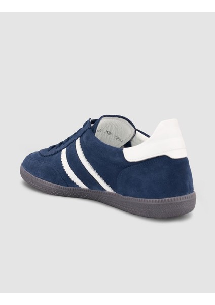 %100 Hakiki Deri Lacivert Bağcıklı Kadın Sneaker indirimleri