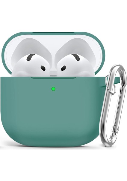 Airpods 4. Nesil Uyumlu Soft Silikon Kılıf (Düz Renkler)