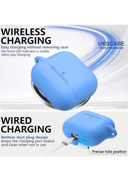 Airpods 4. Nesil Uyumlu Soft Silikon Kılıf (Düz Renkler) fırsatları